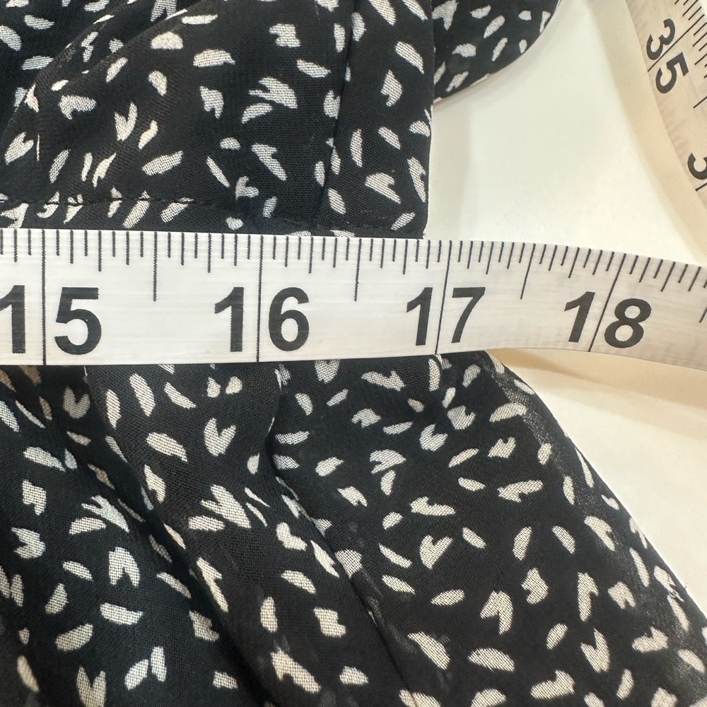 Nicole Miller Sundress Black and White Sleeveless Elastic Waist Dress Size 16 - Picture 8 of 12
